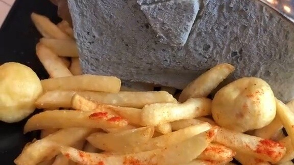 The giant inside the wall appears for the first time, rare video