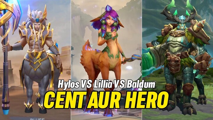 Hylos MLBB VS Lillia LOL Wild Rift VS Baldum AOV - HERO SKILL EFFECT COMPARISON 2023