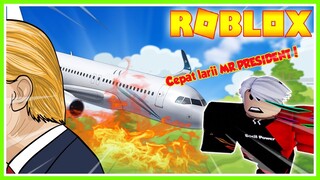 KISAH KEBARKARAN DI PESAWAT DAN MISI PENYELAMATAN PRESIDEN ROBLOX!!! ROBLOX MIKOCIL