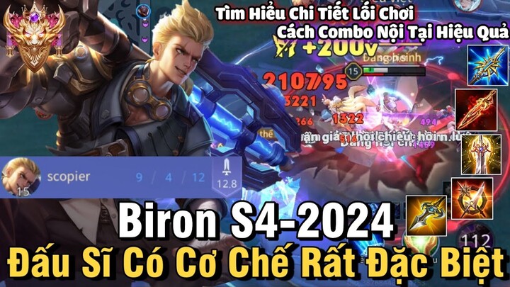 Biron S4-2024 Liên Quân Mobile | Cách Chơi, Lên Đồ, Phù Hiệu, Bảng Ngọc Cho Biron S4 2024 Đi Top