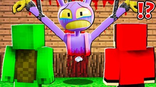 What HAPPENED with CREEPY JAX RABBIT ? MIKEY and JJ PRANKED Digital Circus ! - in Minecraft Maizen