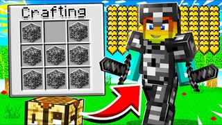 Minecraft, Nhưng Tất Cả Mọi Thứ Đều Biến Thành Bedrock Siêu Vip! Noob Dùng Tay Đấm Vỡ Bedrock ??