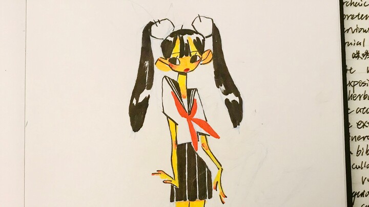 [Painting] A Notebook Full of Animated Paintings Drawn by Rusple
