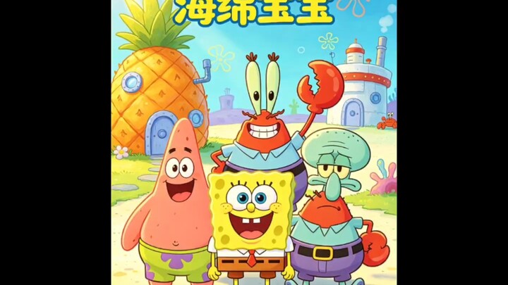 SpongeBob dan Patrick terjemur hingga kering