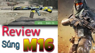 Giới thiệu súng M16 trong game CALL OF DUTY MOBILE vn vng | Review M16  | CODM | M16