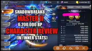 SHADOWBREAK8 CHARACTER REVIEW MASTER II WITH 6.2M BP