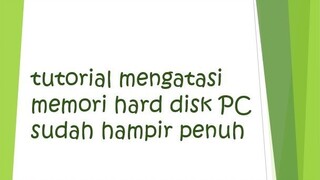 cara cari program atau file bermemori besar di windows atau PC / notebook