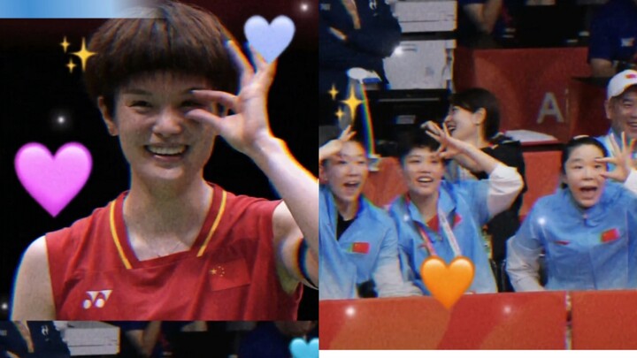 หวังจื้ออี คอนแทคเลนส์เลื่อนระหว่างการแข่งขันเอเชียนเกมส์ เพื่อนร่วมทีมแบดมินตันช่างน่าเอ็นดูจริงๆ