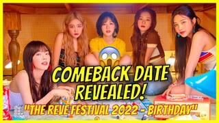 Red Velvet Announces Comeback Date for The ReVe Festival 2022 Birthday