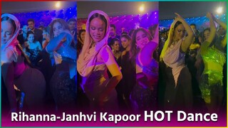 Janhvi Kapoor Hot Dance With Rihanna At Anant Ambani And Radhika Pre-Wedding Bash | Inside Video