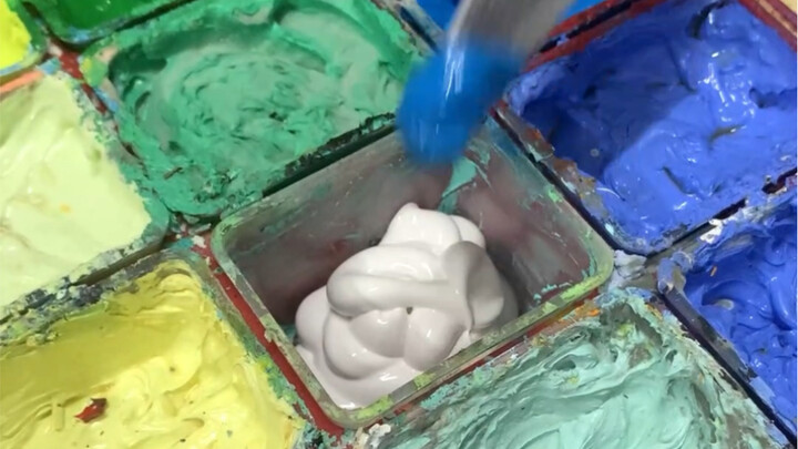 Làm sao pha màu xanh trong trẻo?