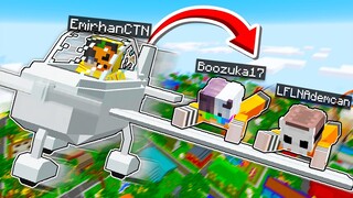 Arkadaşlarımı UÇAKLA HAPİSHANEDEN KAÇIRDIM!✈️ - Minecraft