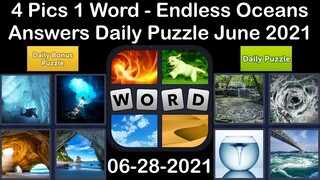 4 Pics 1 Word - Endless Oceans - 28 June 2021 - Answer Daily Puzzle + Daily Bonus Puzzle