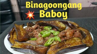 COOKING BINAGOONGANG BABOY