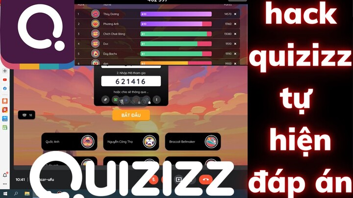 cách hack quizizz trên máy tính, mới nhất 2022( tự động hiện đáp án khi chơi trực tiếp )