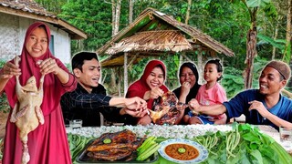 Masak 1 Ekor MENTOK MANILA Bakar Utuh, MENTOK Bumbu Ungkep, Lalapan Mentah, Sambel, Dagingnya Liat