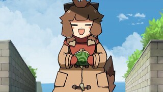 【Animated short film】Cute raccoon cat girl