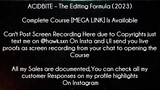 ACIDBITE Course The Editing Formula (2023) download