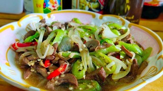 เซี่ยงจี๊ผัดพริกอ่อน เมนูบ้านๆทำกินได้อร่อยด้วย สไตล์ | ครัวบ้านๆ Channel