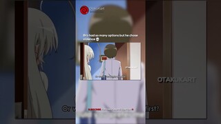 Bro had so many options but he chose violence 💀 #anime #animemems #animeedits #shorts