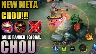 Chou New Build!! Chou Best Build Side Lane!! Top 1 Global Chou Build - MLBB