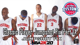 Classic Roster Part IX Jumpshot Fix NBA2K20 | Detroit Pistons 2003-2004 |