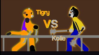 Kolie Koala Vs Tigry Tiger (Battle Of DUALWIELDS) Stick Nodes Roblox Piggy