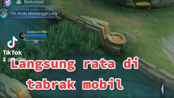 langsung rata ditabrak mobil lewat 😔