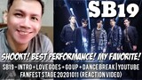 SB19 Intro + Love Goes + Go Up + Dance Break | YouTube FanFest Stage 20201011 REACTION VIDEO