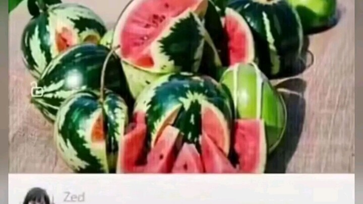 At first, I thought it was just a simple watermelon.
