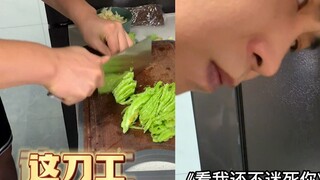 男子做饭在妻子的一声声夸赞中迷失自我，肉眼可见的越来越卖力