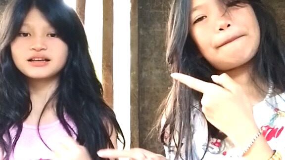 with my friend