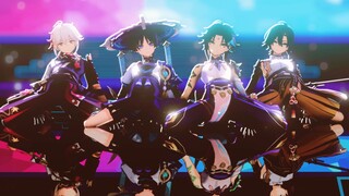 【原神MMD: 魈 x 散兵 x 万叶 x 鹿野院平藏】四风男的CH4NGE