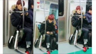 [NCT] Idol Ôn Thái Nhất đi tàu điện ngầm về nhà sau buổi fanmeeting