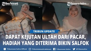 Video Viral Seorang Wanita Girang Diberi Kejutan Ulang Tahun Ratusan Telur Mentah dan Beras 1 Karung