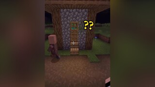 Chú vẫn còn non lắm zombie ạ, ngủ vẫn không bắt đc nữa =))) 😕 VillagePro minecraft minecraftpe foryou fpy