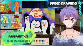 Passpartout Speed Drawing Part 1 #vcreators #vcreator