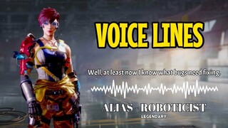 LEGENDARY ALIAS - ROBOTICIST VOICE LINES COD MOBILE!