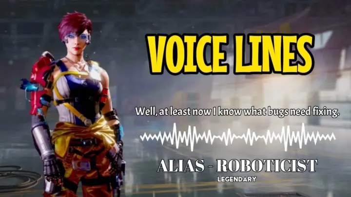 LEGENDARY ALIAS - ROBOTICIST VOICE LINES COD MOBILE!