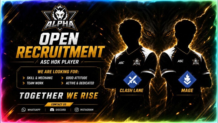 OPEN RECRUITMENT HOK PLAYER ESPORT