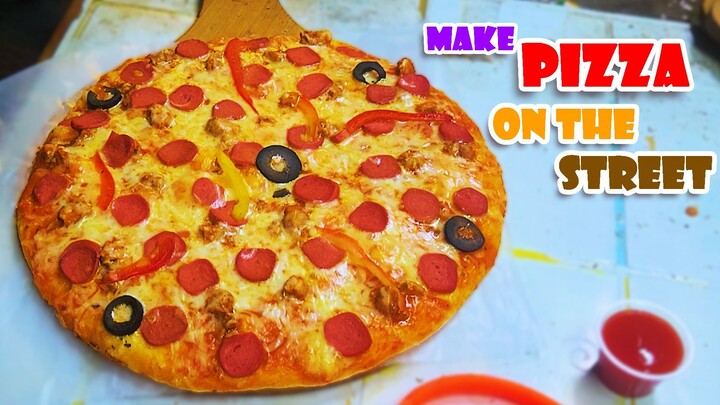 Pizza Making | How to Make Pizza on Street? | Pasta Making | Live Food Making | Street Food in Dhaka