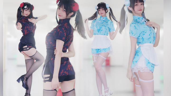 Twin cheongsam sisters ❤️≧∇≦Guess you can't refuse~