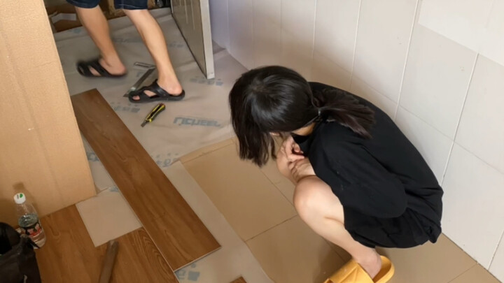 The landlord said "thank you"! A 1,000-yuan lock-floor was installed in the apartment with a monthly