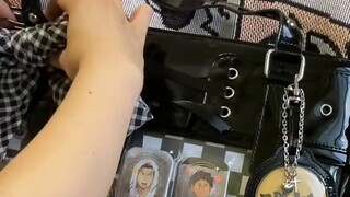 Pain bag sharing/large capacity black shiny versatile pain/super cool/Haikyuu Kotaro Akaashi Kyoji