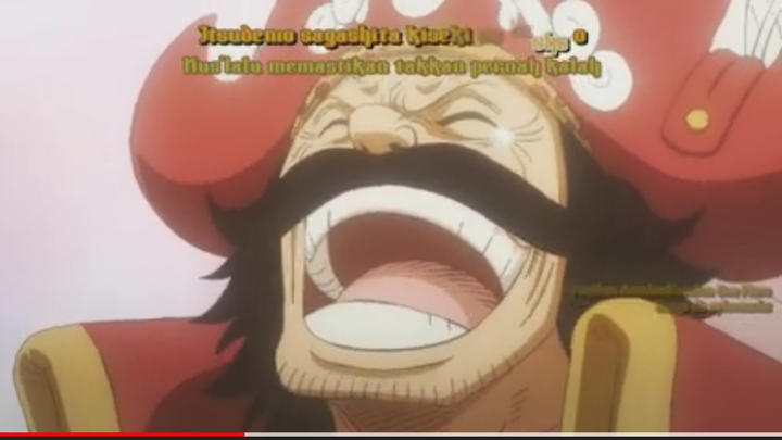 Moment Gol D. Roger menemukan one piece di Laugh Tale