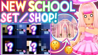 NEW SETS & ITEMS REVEALED FOR THE NEW SCHOOL?! NEW SCHOOL LEAKS ⚠️ ROBLOX Royale High Update Theory