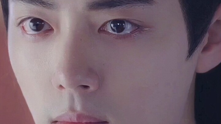 He is really good at acting with tears in his eyes