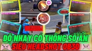 Độ Nhạy Và Nút Bắn Có Thông Số Ẩn Tự HeadShot Trong OB30 Cực Đỉnh Cho Vivo, Samsung, Oppo, Realme