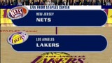 NBA Live 2001 (Europe) - Nets vs Lakers. PS1. Duckstation.