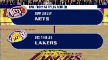 NBA Live 2001 (Europe) - Nets vs Lakers. PS1. Duckstation.